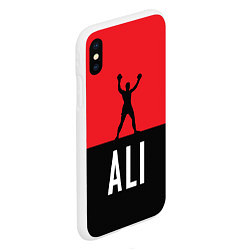 Чехол iPhone XS Max матовый Ali Boxing, цвет: 3D-белый — фото 2