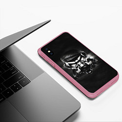 Чехол iPhone XS Max матовый Pirate Station: Dark Side, цвет: 3D-малиновый — фото 2