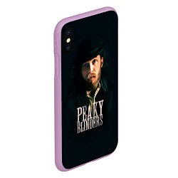 Чехол iPhone XS Max матовый Peaky Blinders, цвет: 3D-сиреневый — фото 2