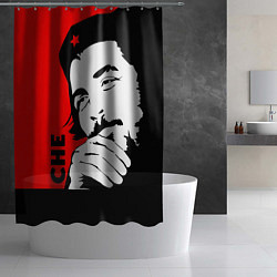 Шторка для душа Че Гевара, цвет: 3D-принт — фото 2