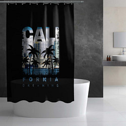 Шторка для душа Калифорния, цвет: 3D-принт — фото 2