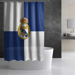 Шторка для душа Real Madrid: Blue style, цвет: 3D-принт — фото 2