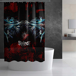 Шторка для душа Slipknot руки зомби, цвет: 3D-принт — фото 2