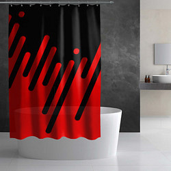 Шторка для душа Геометрия в движении!, цвет: 3D-принт — фото 2