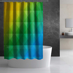 Шторка для душа Colored wall, цвет: 3D-принт — фото 2