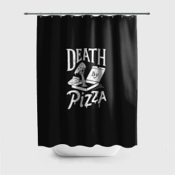 Шторка для душа Death By Pizza, цвет: 3D-принт