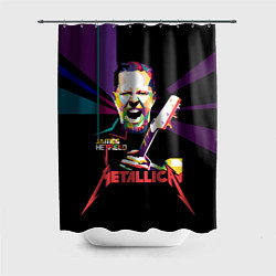 Шторка для душа Metallica: James Alan Hatfield, цвет: 3D-принт