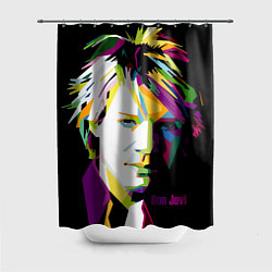 Шторка для душа Jon Bon Jovi Art, цвет: 3D-принт