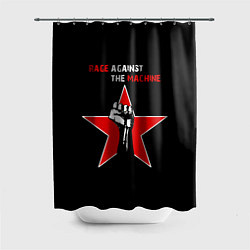 Шторка для душа Rage Against the Machine - star, цвет: 3D-принт