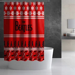 Шторка для душа The Beatles: New Year, цвет: 3D-принт — фото 2