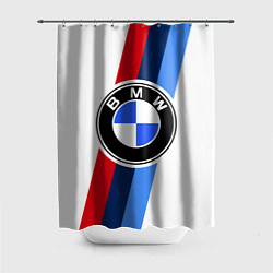 Шторка для душа BMW M: White Sport, цвет: 3D-принт
