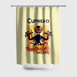 Шторка для душа Cuphead: Magic of the Devil, цвет: 3D-принт