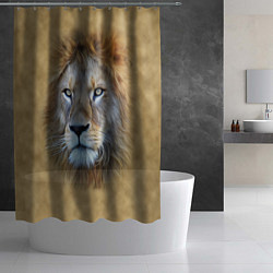 Шторка для душа Песчаный лев, цвет: 3D-принт — фото 2