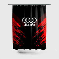Шторка для душа Audi: Red Anger, цвет: 3D-принт