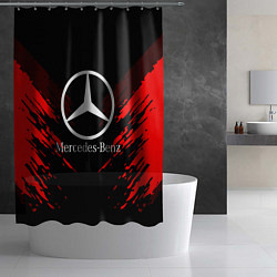 Шторка для душа Mercedes-Benz: Red Anger, цвет: 3D-принт — фото 2