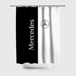 Шторка для душа Mercedes B&W, цвет: 3D-принт