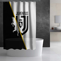 Шторка для душа FC Juventus: Football Point, цвет: 3D-принт — фото 2