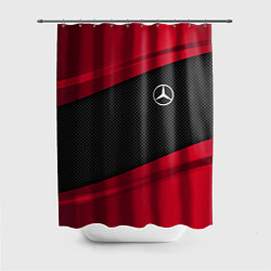Шторка для душа Mercedes Benz: Red Sport, цвет: 3D-принт