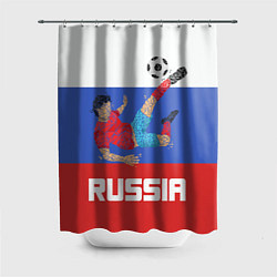 Шторка для душа Russia Footballer, цвет: 3D-принт