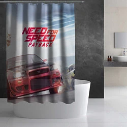 Шторка для душа Need for Speed: Payback, цвет: 3D-принт — фото 2