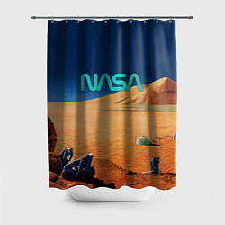 Шторка для душа NASA on Mars, цвет: 3D-принт