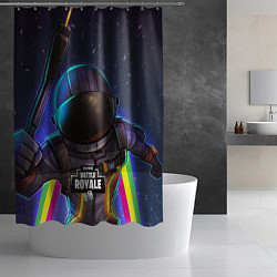 Шторка для душа Fortnite: Space Rainbow, цвет: 3D-принт — фото 2