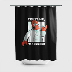 Шторка для душа Zoidberg: Trust Me, цвет: 3D-принт