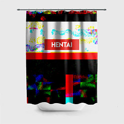 Шторка для душа Hentai Glitch 4, цвет: 3D-принт