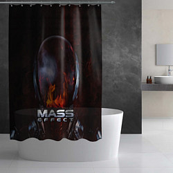 Шторка для душа Mass Effect, цвет: 3D-принт — фото 2