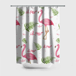 Шторка для ванной Lil Peep: Pink Flamingo
