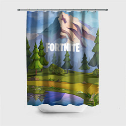 Шторка для душа Fortnite: Forest View, цвет: 3D-принт