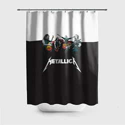 Шторка для душа Metallica, цвет: 3D-принт
