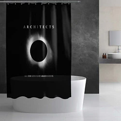 Шторка для душа Architects: Black Eclipse, цвет: 3D-принт — фото 2
