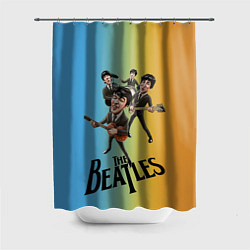 Шторка для душа The Beatles - world legend, цвет: 3D-принт