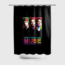 Шторка для ванной Muse pop-art