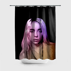 Шторка для душа BILLIE EILISH: Violet Mood, цвет: 3D-принт