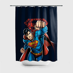 Шторка для душа Superman, цвет: 3D-принт