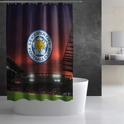 Шторка для душа FC Leicester City, цвет: 3D-принт — фото 2