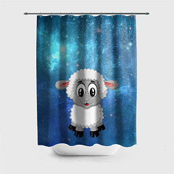 Шторка для душа Овечка, цвет: 3D-принт