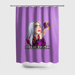 Шторка для душа BILLIE EILISH, цвет: 3D-принт