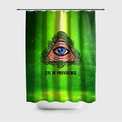 Шторка для душа Всевидящее око, цвет: 3D-принт
