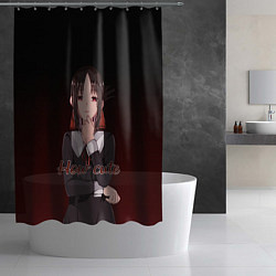 Шторка для душа Kaguya - How cute, цвет: 3D-принт — фото 2