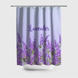 Шторка для душа Lavander, цвет: 3D-принт