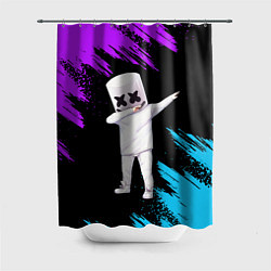 Шторка для душа Marshmello, цвет: 3D-принт