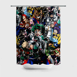 Шторка для душа Моя геройская академия, цвет: 3D-принт