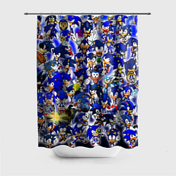 Шторка для душа All of Sonic, цвет: 3D-принт
