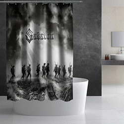 Шторка для душа Sabaton, цвет: 3D-принт — фото 2