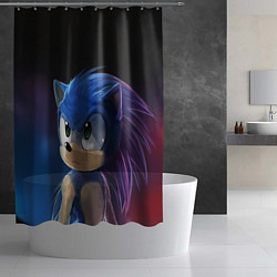 Шторка для душа SONIC, цвет: 3D-принт — фото 2