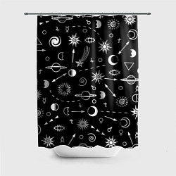 Шторка для душа Космос, цвет: 3D-принт