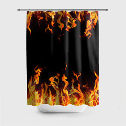 Шторка для душа FIRE ОГОНЬ, цвет: 3D-принт